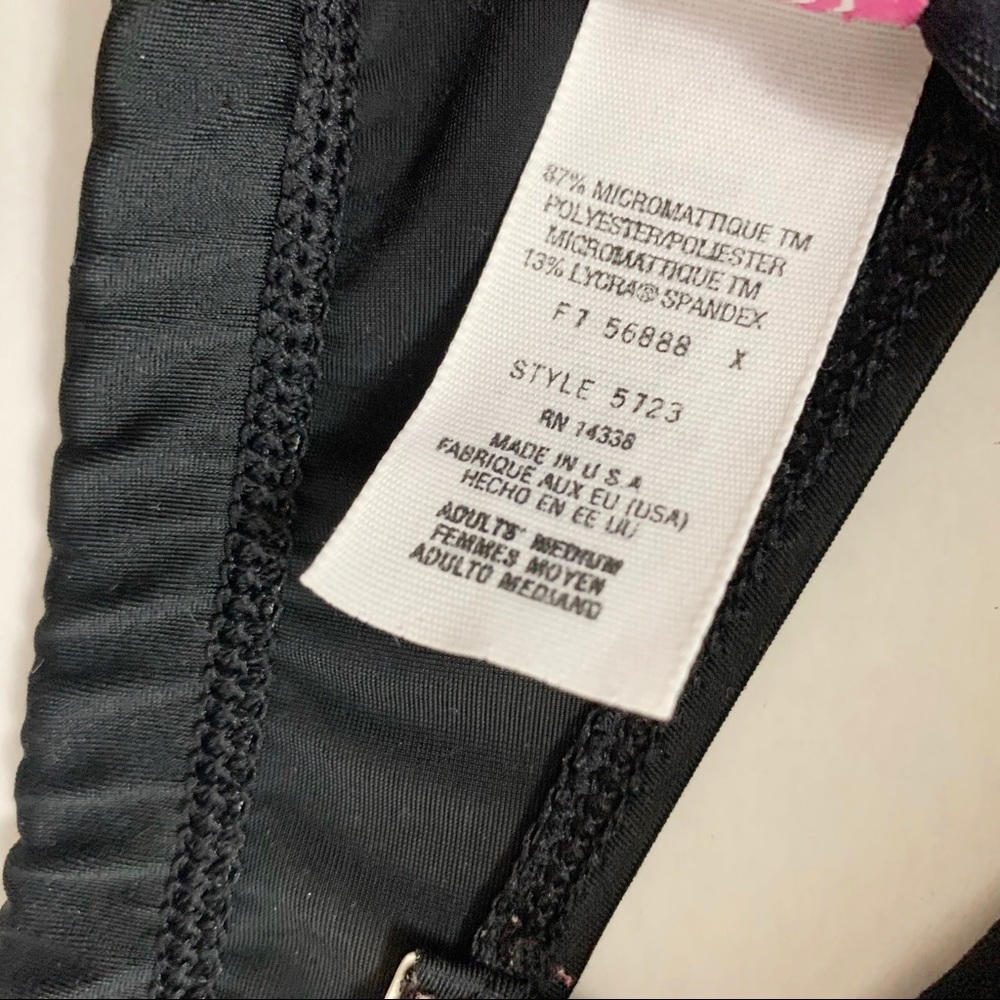 🎁 5/$25 Dance France black sport bra top Medium - Picture 3 of 5